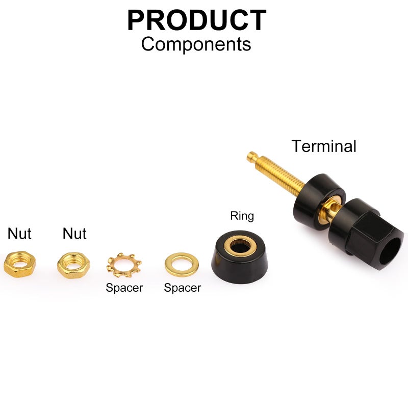DIYhz 10Pcs 4mm Banana Plug Socket Plated Terminal Amplifier Speaker Terminal Connector - Image 2